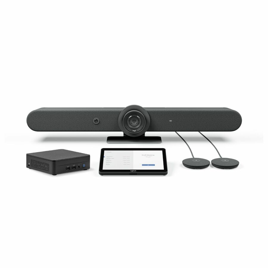Logitech Rally Bar No-Radio Room Kit + NUC for Teams - TAA