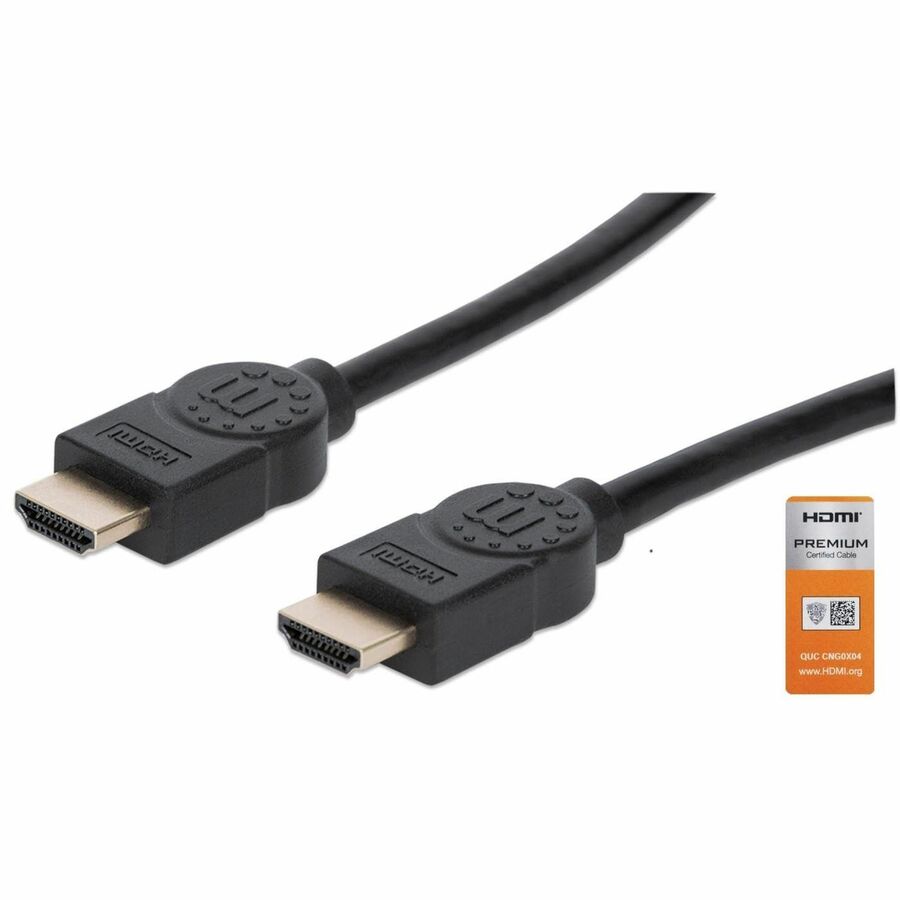 HDMI 4K@60Hz Cable with Ethernet, 3m, Certified, Suitable for ALL 4K & 1080p/HD uses - when upgrading now or have it ready for when you need it, Male to Male, Black, Ultra HD 4k x 2k, Lifetime Warranty, Premium High Speed, Equivalent to HDMM3MP