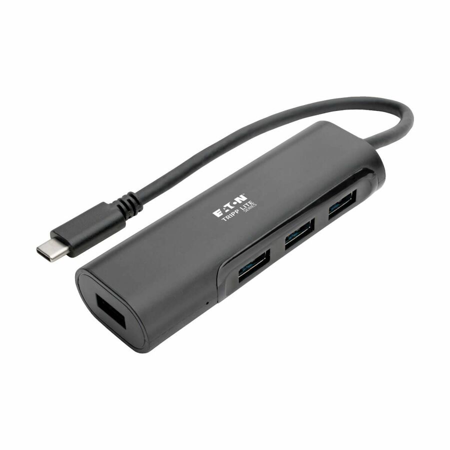 Eaton Tripp Lite Series 4-Port USB-C Hub, USB 3.x (5Gbps), 4x USB-A Ports, Black