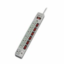 Eaton Tripp Lite Series Eco-Surge 7-Outlet Surge Protector, 6 ft. (1.83 m) Cord, 1080 Joules, Individually-Controlled