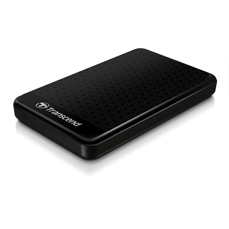 Transcend StoreJet 25A3 1 TB Portable Rugged Hard Drive - 2.5" External - SATA - Black