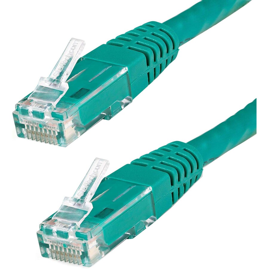 StarTech 3ft CAT6 Ethernet Cable - Green Molded Gigabit - 100W PoE UTP 250Mhz - Category 6 Patch Cord UL Certified Wiring/TIA