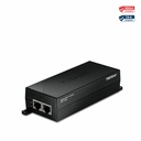 TRENDnet Gigabit PoE++ Injector, TPE-116GI, Supplies PoE (15.4W), PoE+ (30W), or PoE++ (60W), Network A PoE Device Up to 100m(328 ft), NDAA & TAA Compliant, Plug & Play, Black