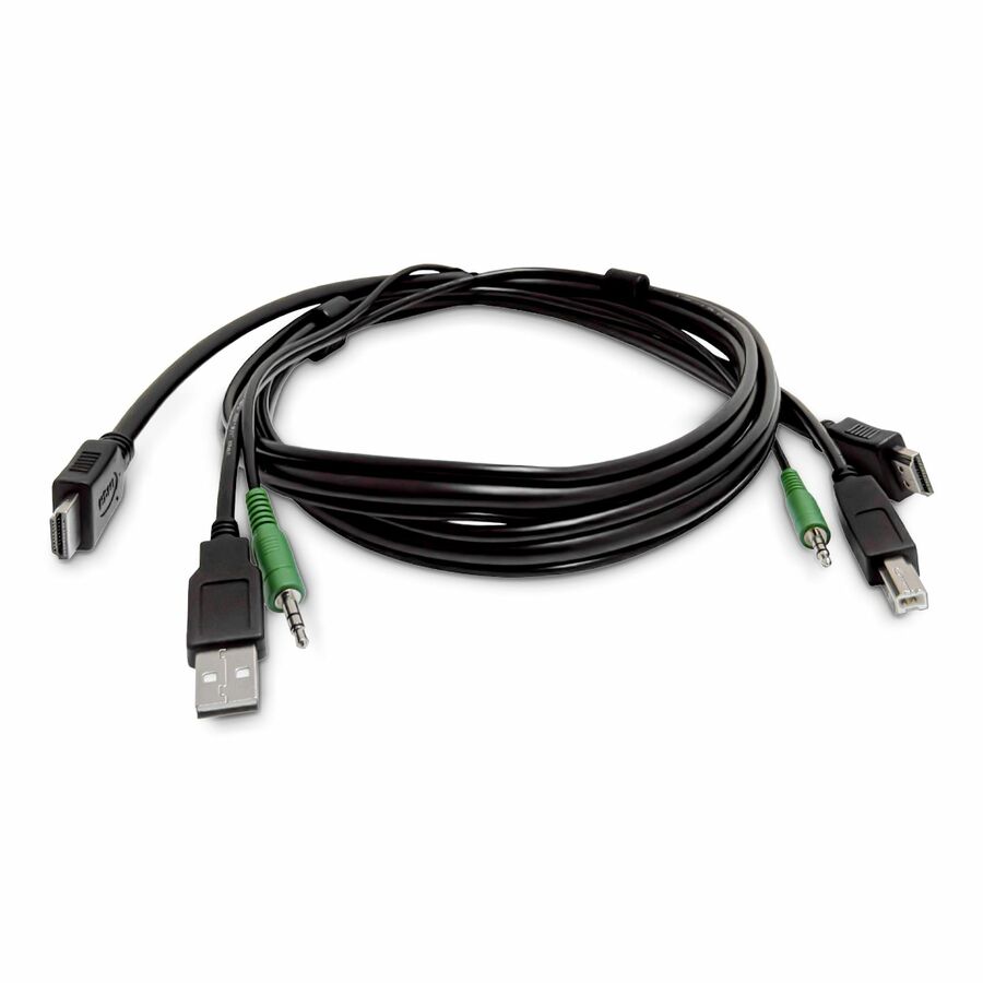 StarTech 6ft (1.8m) HDMI KVM Cable, USB 2.0, 3.5mm Audio, Universally Compatible Combo Cable for KVM Switches, TAA