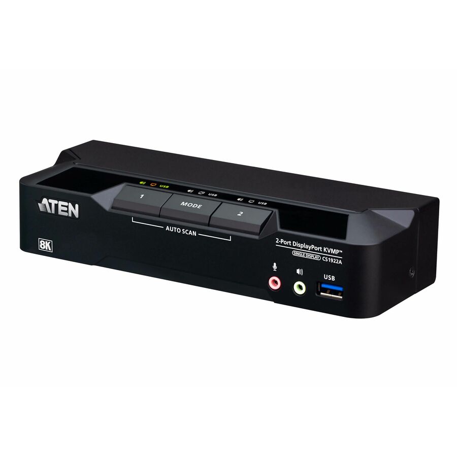 ATEN 2-Port USB 3.0 8K DisplayPort KVMP Switch (Cables included)