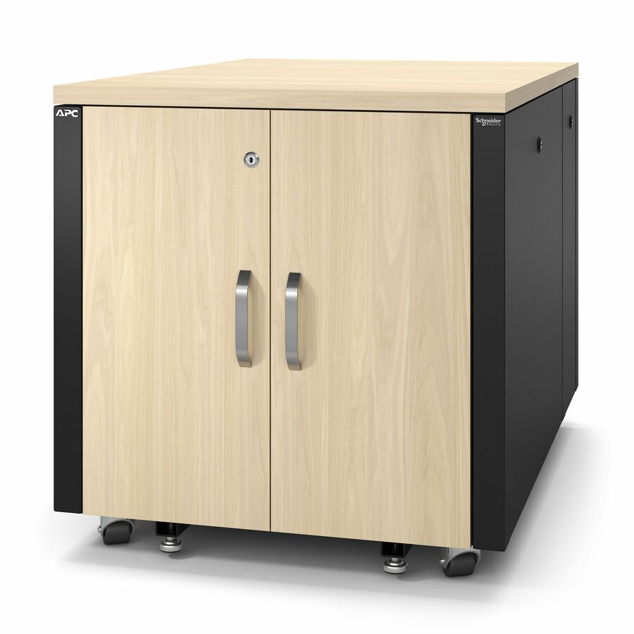 APC NetShelter Soundproof, 12U, Server Rack Enclosure, Maple [TAA]
