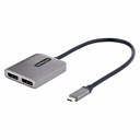 StarTech USB-C to Dual DisplayPort 1.4 Adapter, USB Type-C Multi-Monitor MST Hub, Dual 5K 60Hz DP Display Extender / Splitter, Windows