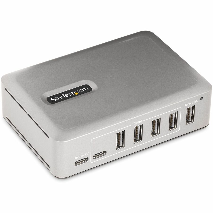 StarTech 7-Port USB-C Hub, 5x USB-A + 2x USB-C, Self-Powered w/65W Power Supply, USB 3.1 10Gbps Desktop/Laptop USB Hub w/Charging, TAA