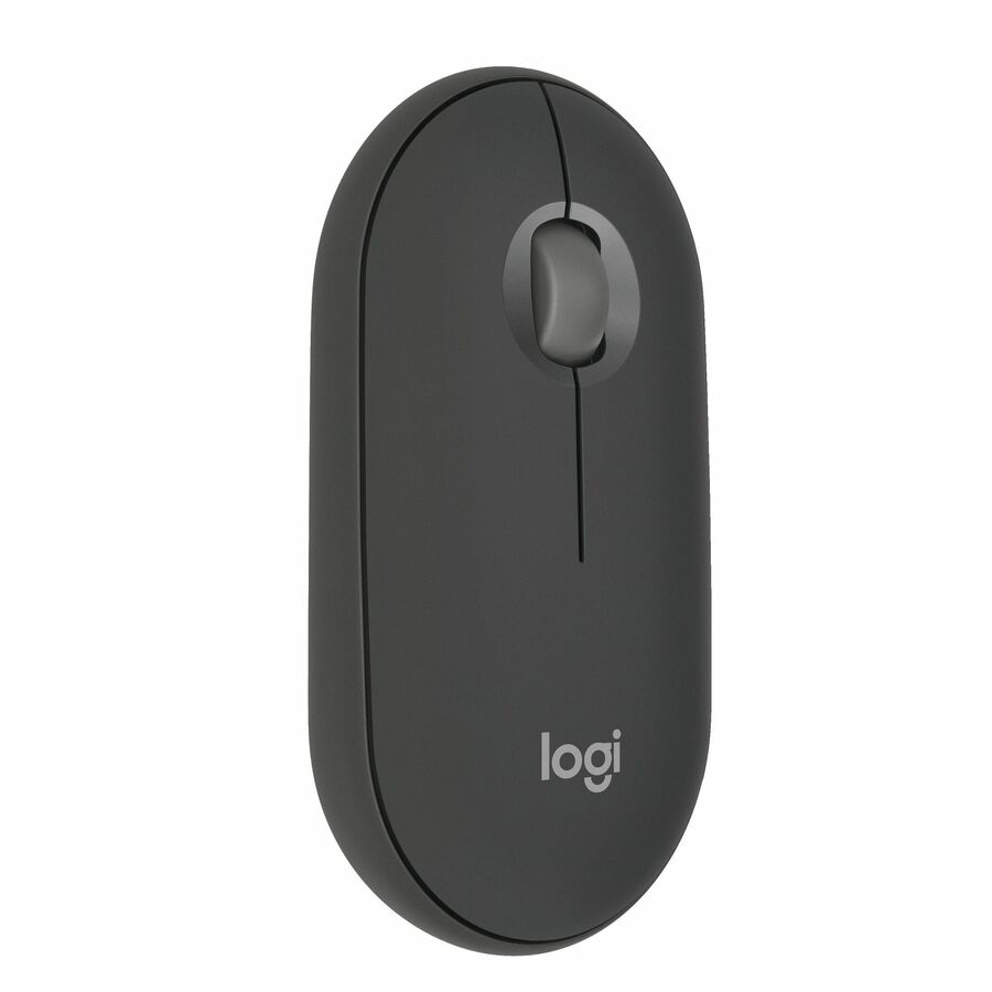 Logitech Pebble Mouse 2 M350s Slim Bluetooth Wireless Mouse, Portable, Customizable Button, Quiet Clicks - Tonal Graphite