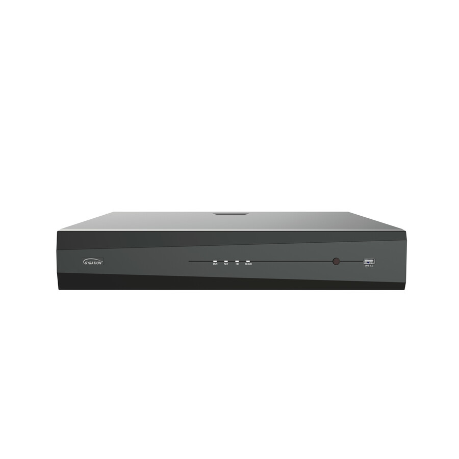 Gyration 32-Channel Network Video Recorder With PoE, TAA-Compliant - 20 TB HDD