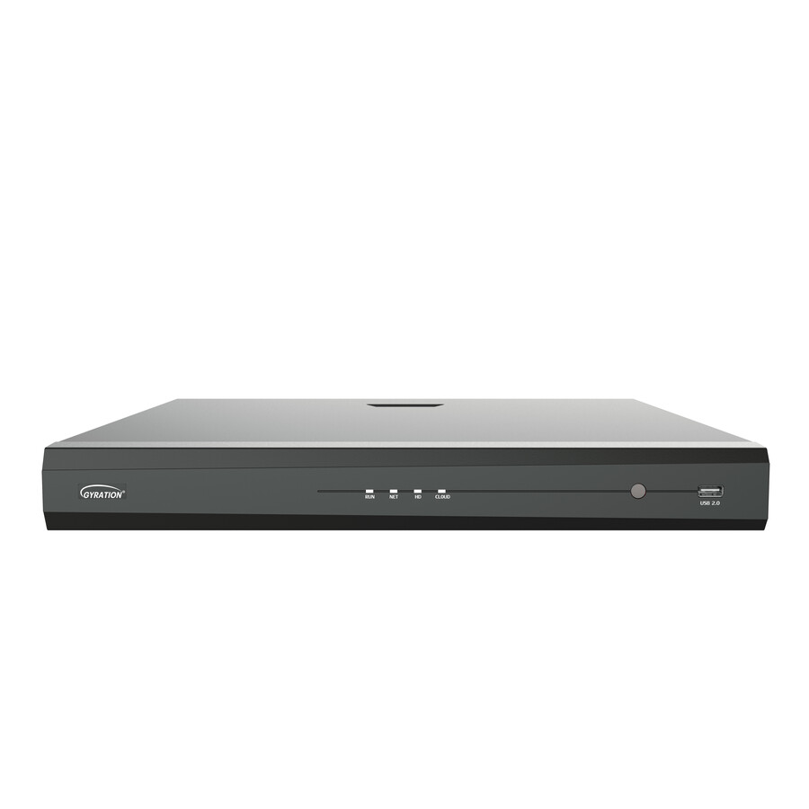 Gyration 16-Channel Network Video Recorder With PoE, TAA-Compliant - 20 TB HDD