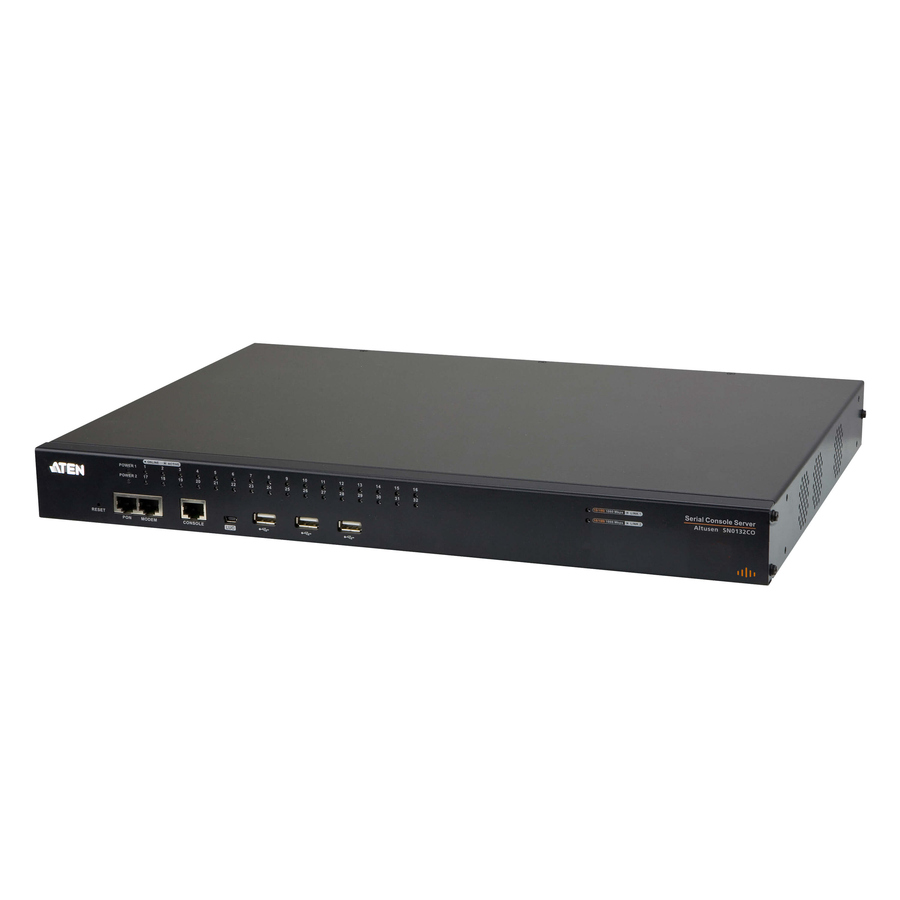 ATEN 32-Port Serial Console Server with Dual Power/LAN