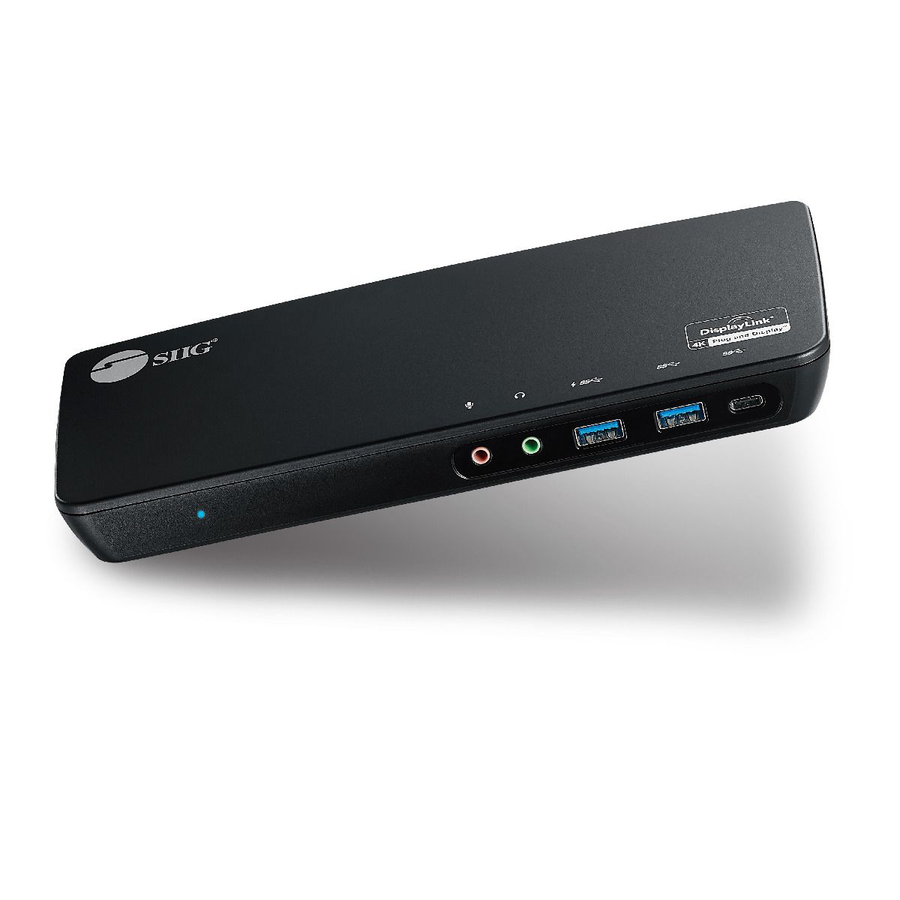 SIIG USB-C Triple 4K Video Docking Station with 100W Power Delivery