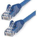 StarTech 50ft (15m) CAT6 Ethernet Cable, LSZH (Low Smoke Zero Halogen) 10 GbE Snagless 100W PoE UTP RJ45 Blue Network Patch Cord, ETL