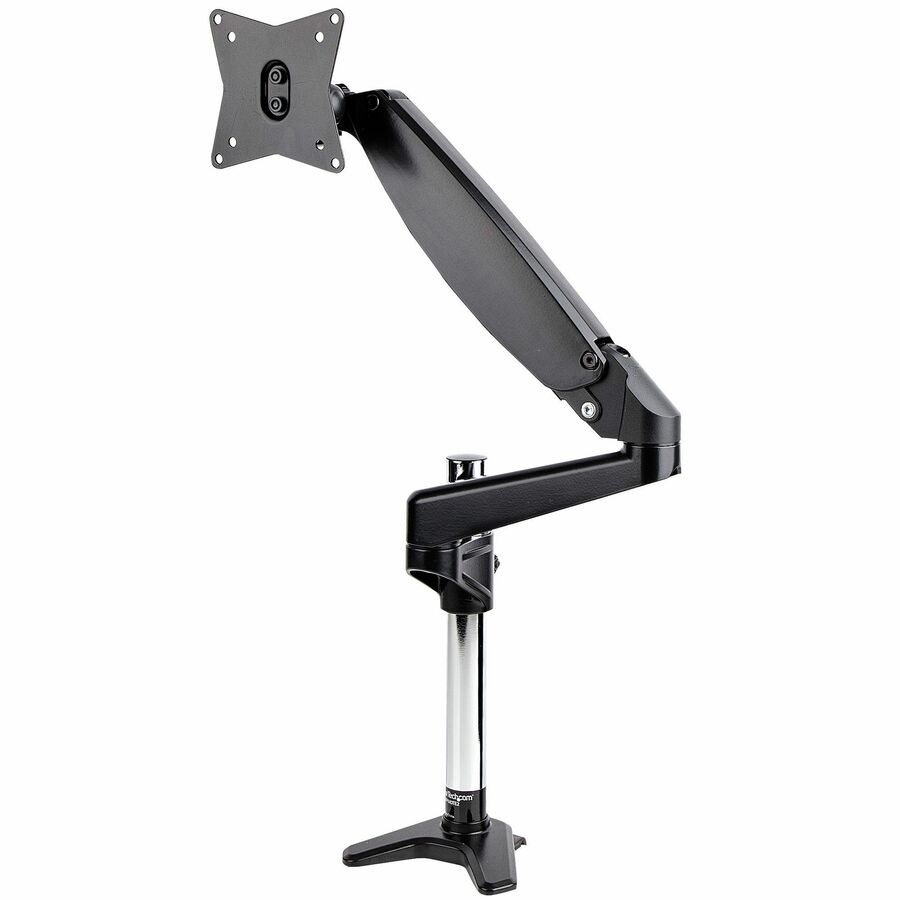StarTech Desk Mount Monitor Arm for Single VESA Display 49"(17.6lb/8kg), Full Motion Articulating & Height Adjustable, C-Clamp/Grommet