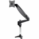 StarTech Desk Mount Monitor Arm for Single VESA Display 49"(17.6lb/8kg), Full Motion Articulating & Height Adjustable, C-Clamp/Grommet