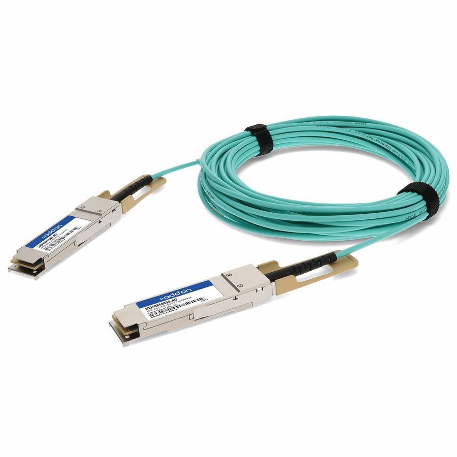 AddOn Intel® 100FRRF0030 Compatible TAA Compliant 100GBase-AOC QSFP28 Omni-Path Architecture Active Optical Cable (850nm, MMF, 3m)