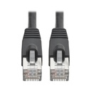 Eaton Tripp Lite Series Cat6a 10G Snagless Shielded STP Ethernet Cable (RJ45 M/M), PoE, Black, 1 ft. (0.31 m)