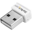 StarTech USB 150Mbps Mini Wireless N Network Adapter - 802.11n/g 1T1R USB WiFi Adapter - White