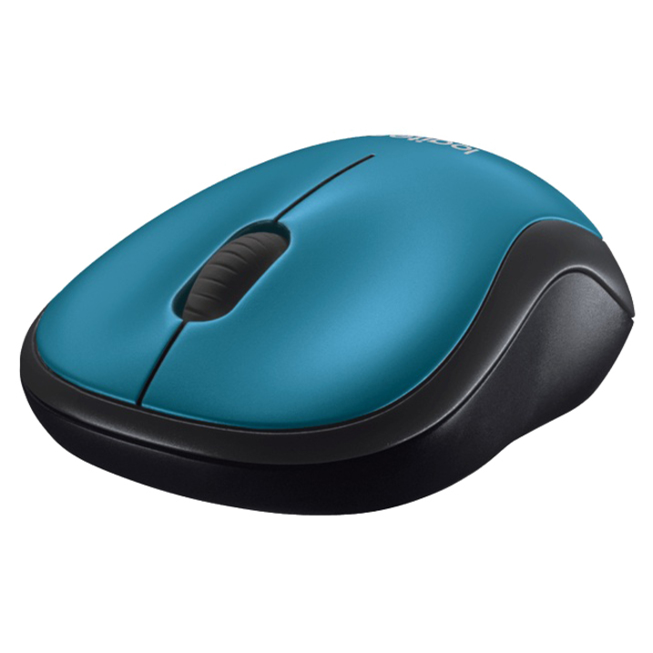 Logitech M185 Wireless Mouse, 2.4GHz with USB Mini Receiver, 12-Month Battery Life, 1000 DPI Optical Tracking, Ambidextrous, Compatible with PC, Mac, Laptop (Blue)