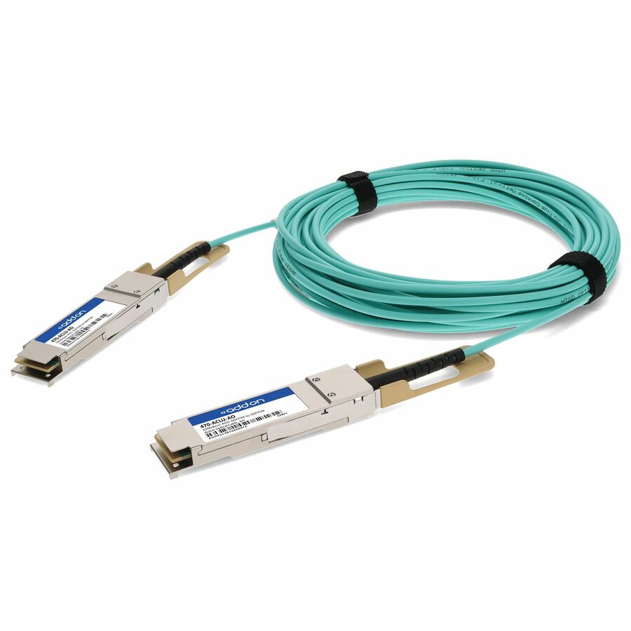 AddOn Dell® 470-ACLU Compatible TAA Compliant 100GBase-AOC QSFP28 Active Optical Cable (850nm, MMF, 3m)