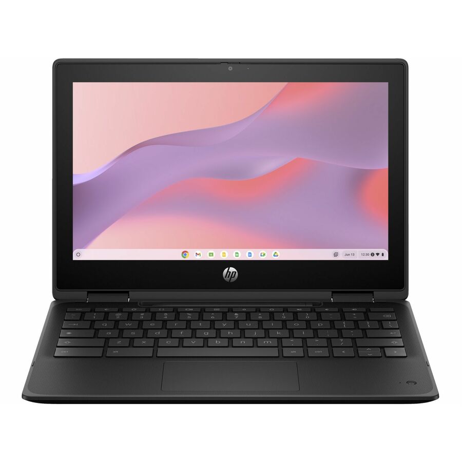 HP Fortis Flip G1m 11.6" Touchscreen Convertible 2 in 1 Chromebook - HD - 60 Hz - Octa-core (ARM Cortex A76 + Cortex A55) - 4 GB - 32 GB Flash Memory - English Keyboard - Jet Black