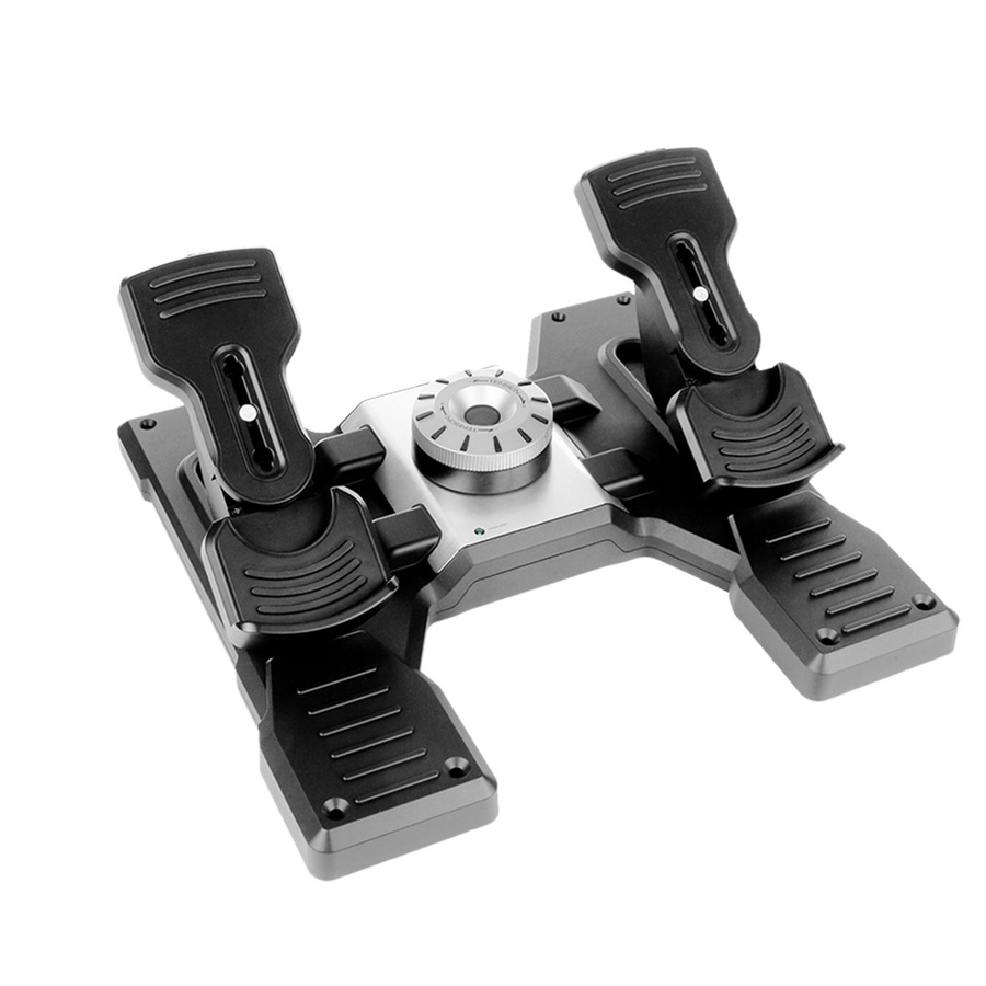 Logitech G Flight Rudder Pedals Professional Simulation Rudder Pedals with Toe Brake