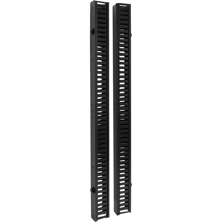 Tripp Lite by Eaton SmartRack 6 ft. (1.83 m) Vertical Cable Manager - Double finger duct with cover & toolless mounting