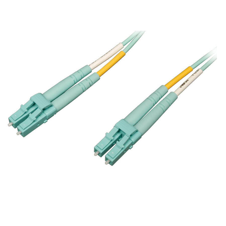 Tripp Lite by Eaton 10Gb/100Gb Duplex Multimode 50/125 OM4 LSZH Fiber Patch Cable (LC/LC) - Aqua 3M (10 ft.)