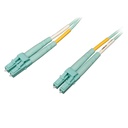 Tripp Lite by Eaton 10Gb/100Gb Duplex Multimode 50/125 OM4 LSZH Fiber Patch Cable (LC/LC) - Aqua 3M (10 ft.)