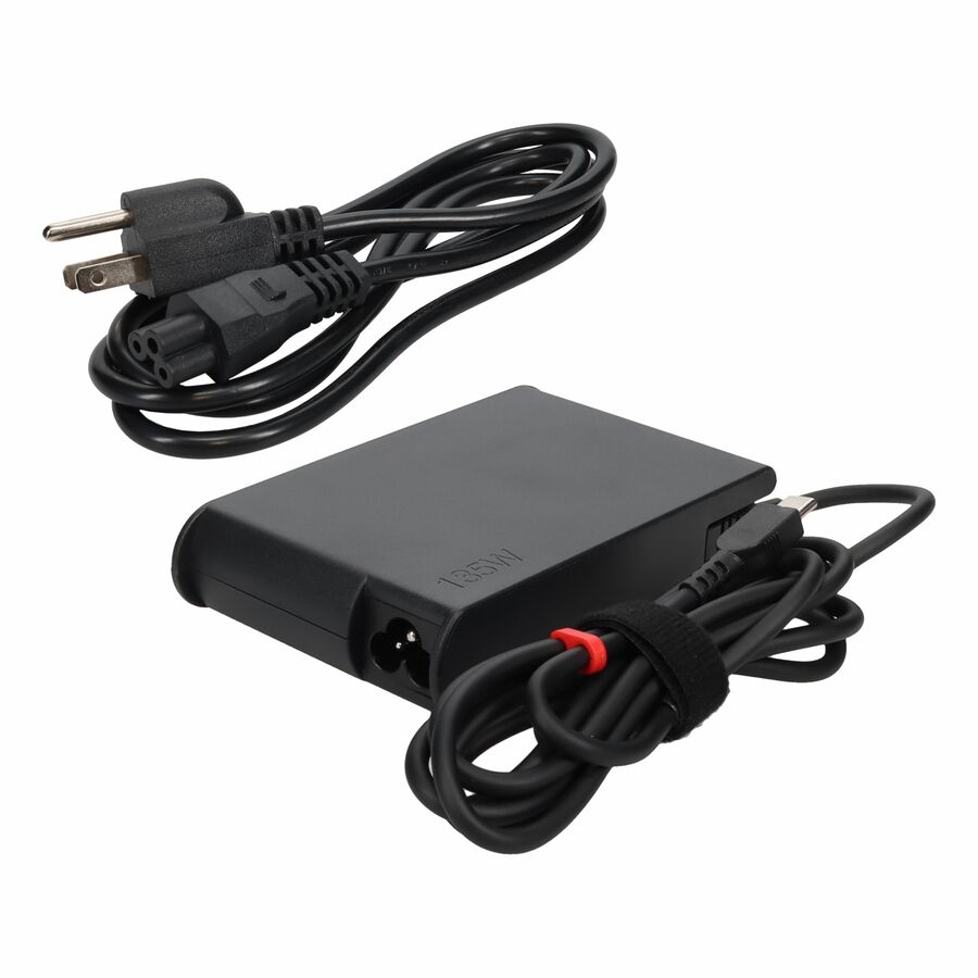 AddOn Lenovo 4X21H27800 Compatible 135W 20V at 6.75A Black USB-C Laptop Power Adapter and Cable