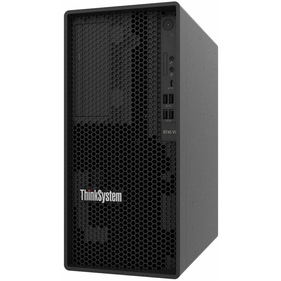 Lenovo ThinkSystem ST45 V3 7DH5A01VNA Tower Server - 1 x AMD EPYC 4244P 3.80 GHz - 16 GB RAM - Serial ATA/600 Controller