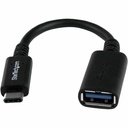StarTech 6in (15cm) USB-C to USB-A Adapter, USB 5Gbps, 3A, USB-C Male to USB-A Female Converter, USB-IF Certified, Thunderbolt Compat.