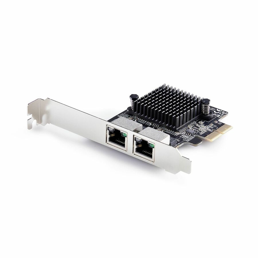 StarTech 2-Port 5G Gigabit PCIe Network Adapter Card, 5G/2.5G/1G/100M/10M, PCI Express NIC, Realtek RTL8126, Windows & Linux, TAA