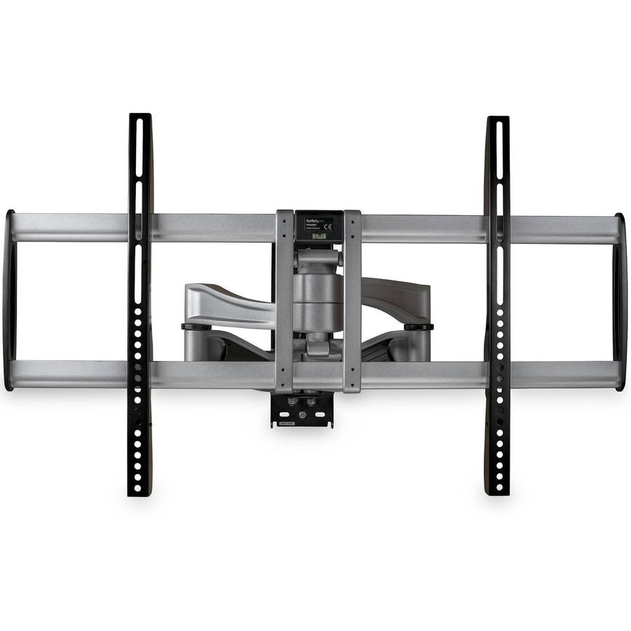 StarTech Full Motion TV Wall Mount, 32"-75" VESA Display, Heavy Duty Articulating Adjustable Large TV Wall Mount Bracket, Silver, TAA