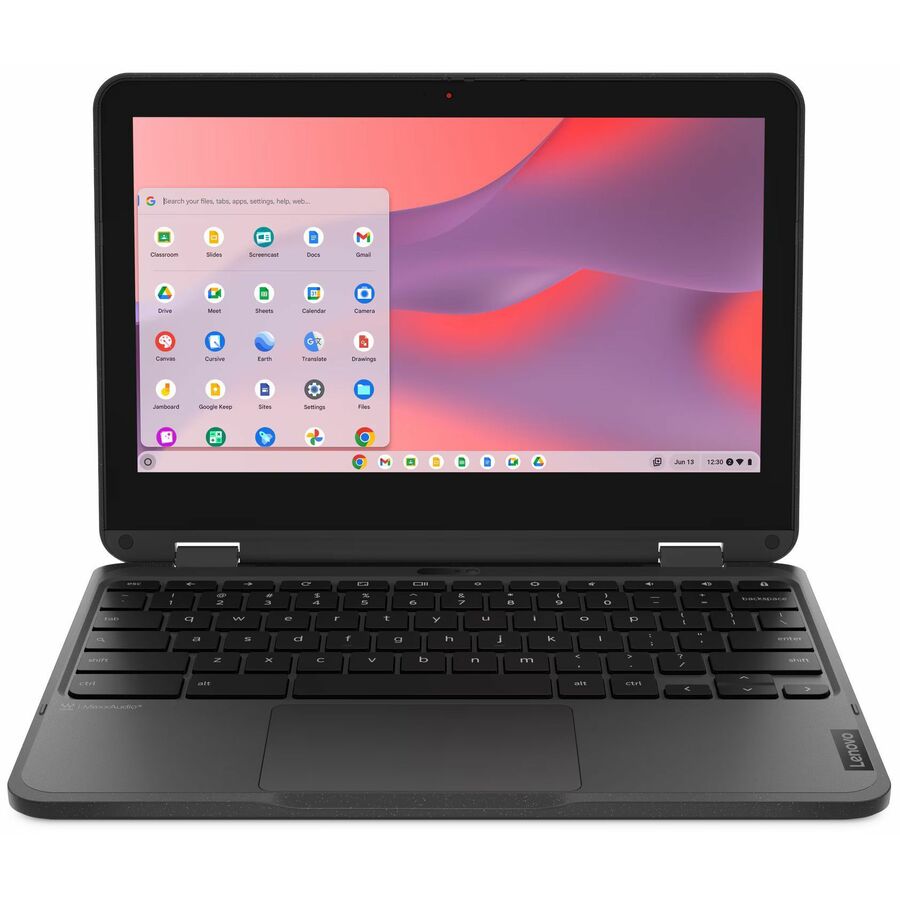 Lenovo 500e Chromebook Gen 4s 83L40001US 11.6" Touchscreen Convertible 2 in 1 Chromebook - HD - 60 Hz - Intel N-Series N100 - 8 GB - 64 GB Flash Memory - English Keyboard - Gray