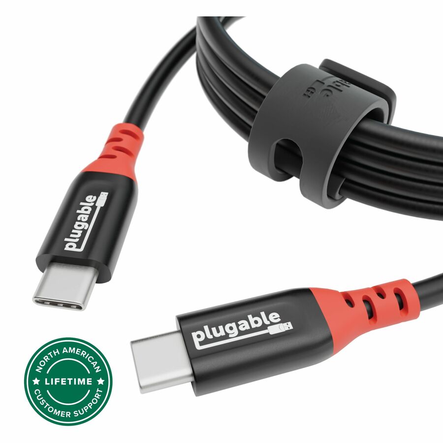 Plugable USB C to USB C Cable, Data Blocker Charge Only Cable (2m/6.6ft): 240W Safe Fast Charging