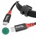 Plugable USB C to USB C Cable, Data Blocker Charge Only Cable (2m/6.6ft): 240W Safe Fast Charging