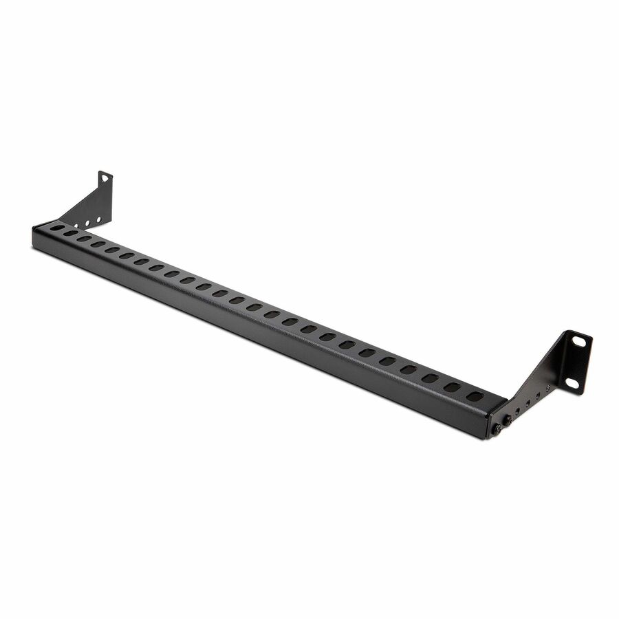 StarTech 1U Horizontal Cable Management Bar w/Adjustable Depth, 19" Rack-Mountable Lacing Bar For Organized Racks/Cabinets/Patch Panel