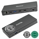 Plugable USB C Docking Station Dual Monitor 2 HDMI Ports, Power Delivery Dock, Dual 4K Monitor