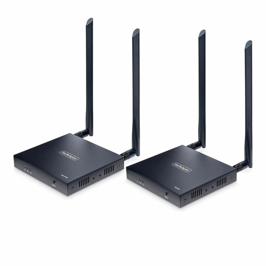 StarTech Wireless HDMI Extender, 4K 60Hz, Transmitter and Receiver Kit, Up to 165ft (50m), No Line-Of-Sight Required, IR Extension