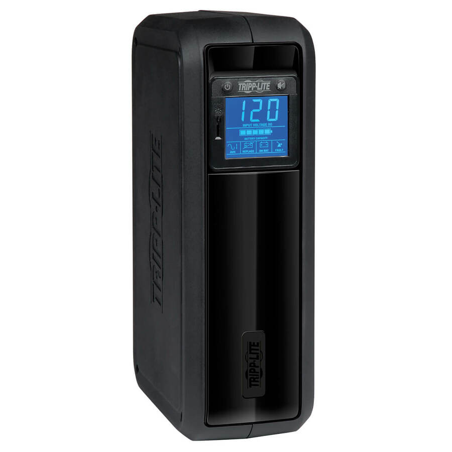 Tripp Lite by Eaton UPS OmniSmart LCD 120V 900VA 475W Line-Interactive UPS Tower LCD display USB port Battery Backup