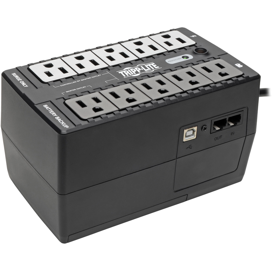 Tripp Lite by Eaton UPS 550VA 300W Standby UPS - 10 NEMA 5-15R Outlets 120V 50/60 Hz 5-15P Plug ENERGY STAR Desktop/Wall
