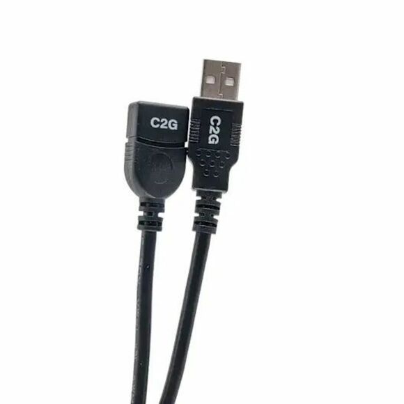 C2G 3ft (0.9m) TAA-Compliant USB 2.0 A Male to A Female Extension Cable