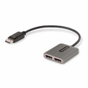 StarTech Dual-Monitor DisplayPort 1.4 Splitter, DisplayPort to 2x DP Multi-Monitor Adapter, Dual 5K 60Hz Computer MST Hub, Windows