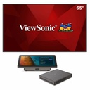 ViewSonic CDE6530-MTRC - TeamJoin Microsoft Teams Room Bundle 65 Inch 4K Display, Mini-PC, 10.1 Inch Touch Console, Video Bar System
