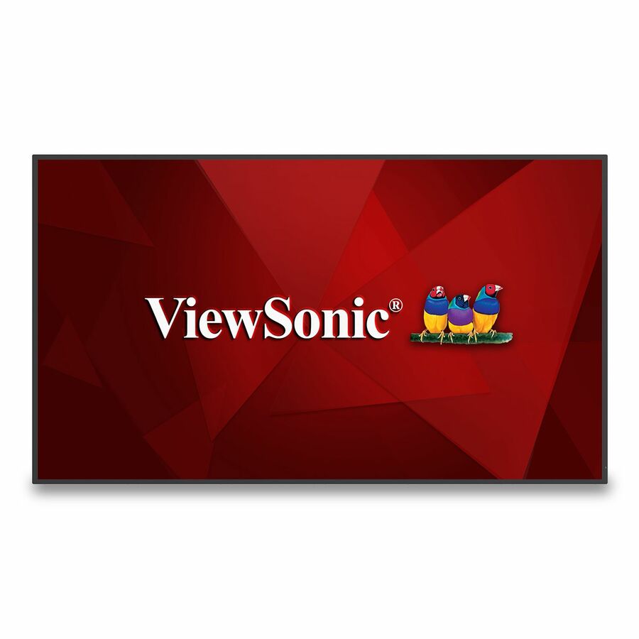 ViewSonic CDE5530 55" 4K UHD Wireless Presentation Display 24/7 Commercial Display with Portrait Landscape, HDMI, USB, USB C, Wifi/BT Slot, RJ45 and RS232