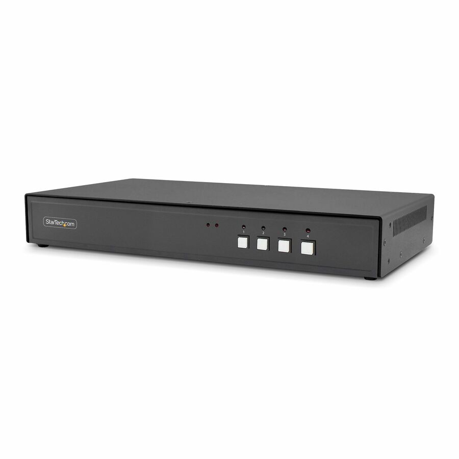StarTech Secure 4-Port KVM Switch, HDMI or DisplayPort, 4K 60Hz, NIAP 4.0, CAC, Made in the USA