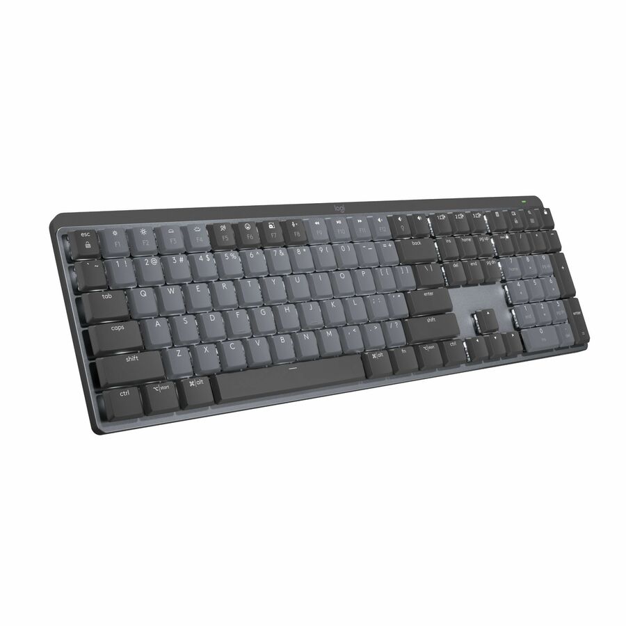 Logitech MX Mechanical Wireless Illuminated Performance Keyboard, Tactile Quiet Switches, Bluetooth, Graphite