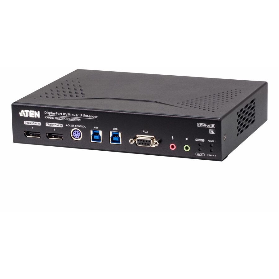 ATEN 5K DisplayPort Dual Display KVM over IP Transmitter